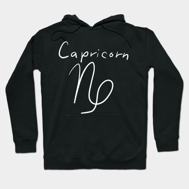 Capricorn zodiac sign Hoodie by Pragonette